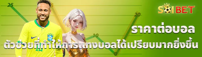 ราคาต่อบอล ตัวช่วยที่ทำให้การแทงบอลได้เปรียบมากยิ่งขึ้น